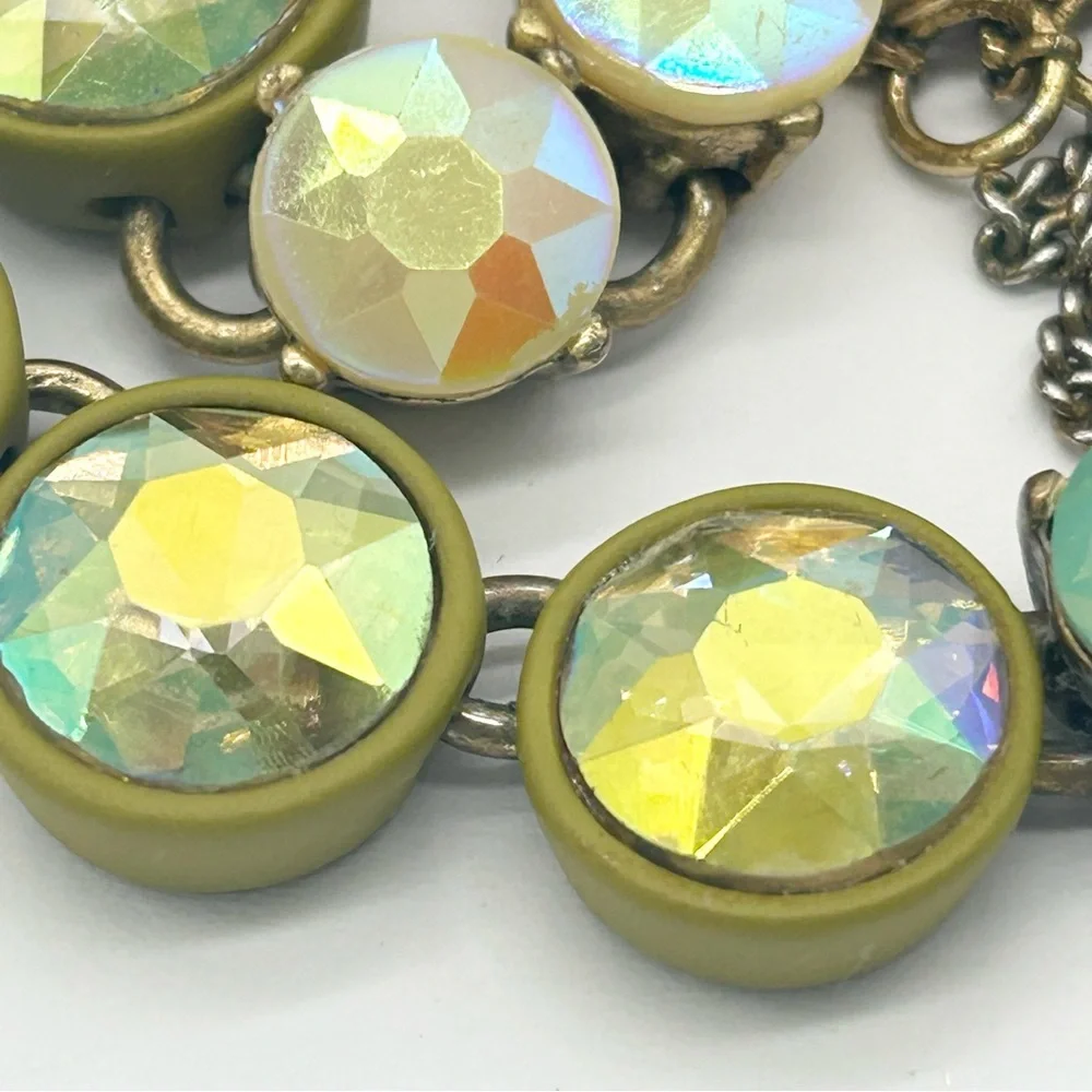 J. Crew Rainbow Brulee Crystal AB Necklace - Picture 3 of 7